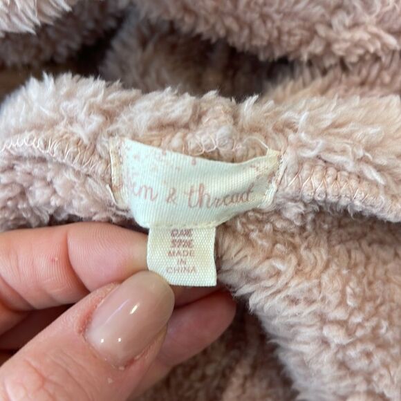 Hem & Thread oversized sherpa in Blush Pink - Picture 3 of 3